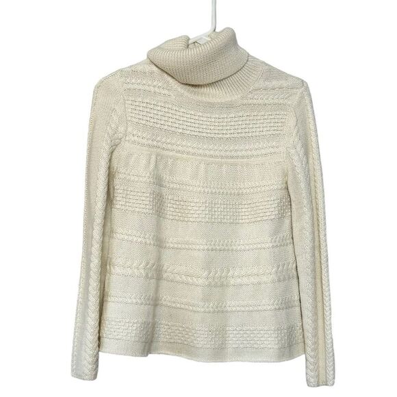 ba&sh Sweaters - Ba&Sh Cream Wool Knitted Turtleneck Sweater Size 1 (Small)